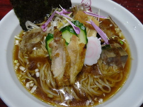 「梅つったい（冷たい）ラーメン　　950円」@麺ダイニング ととこの写真