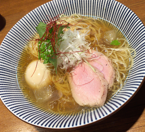 「冷やし煮干しそば 780円」@寿製麺よしかわ 川越店の写真
