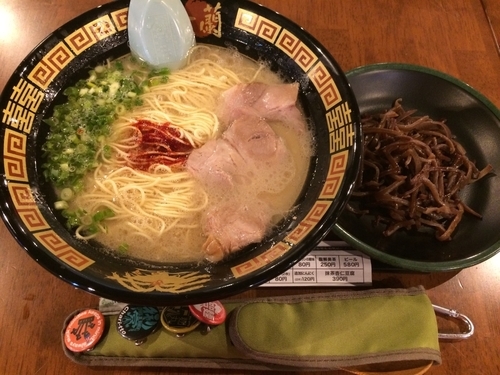 「ラーメン＋キクラゲ」@一蘭 大阪茨木店の写真