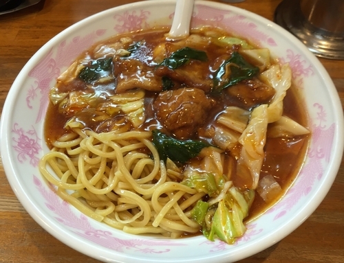 「肉スタミナ冷しメン（￥730）」@ラーメン 現代の写真