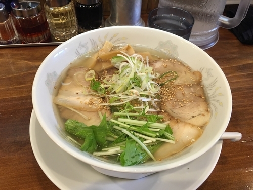 「雲（塩）肉盛り 麺硬め」@麺処 空山の写真