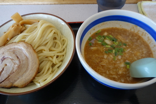 「つけめん中盛りコッテリ750円」@栄勝軒の写真