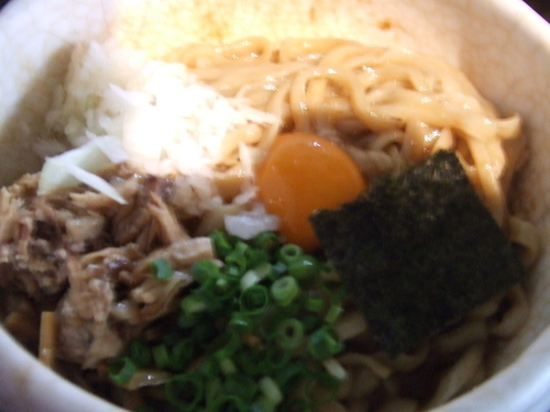 「和え豚そば　８３０円」@俺の空の写真