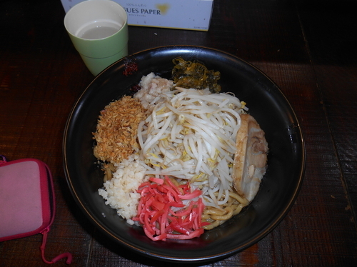 「まぜそば（大）1,050円」@麺や豚髭の写真