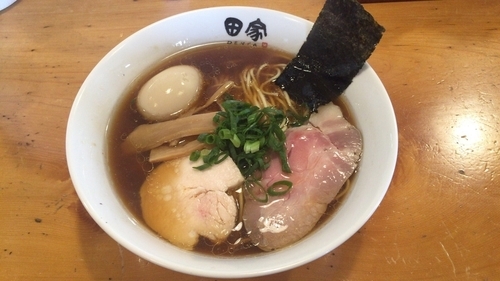 「中華そば➕味玉」@中華そば 田家 本店の写真