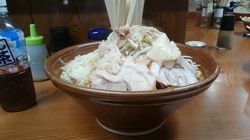 「麺増し大(アブラ)￥７９０」@ラーメン二郎 亀戸店の写真