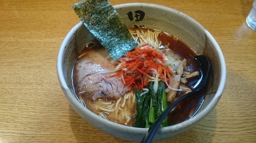 「辛田ぶしラーメン(800円)」@麺処 田ぶし 横浜店の写真