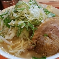 ラーメン豚一切れ　ニンニク脂ネギ