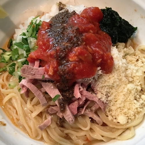 「【限定】冷しえびまぜ」@はりけんラーメンの写真