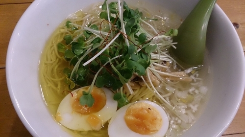 「塩SOBA＋塩味玉」@麺屋 Hulu-luの写真