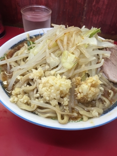 「小 ニンニク カラメ」@ラーメン二郎 目黒店の写真