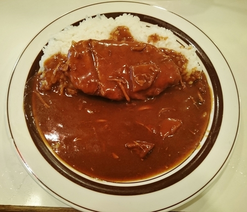 「ハンバーグカレー 500円」@カレー専門店 クラウンエース 上野店の写真