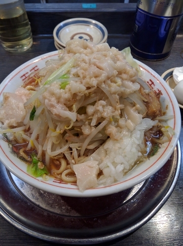 「小ラーメン(油増し)　サービスゆでたまご」@麺屋 婆娑羅の写真
