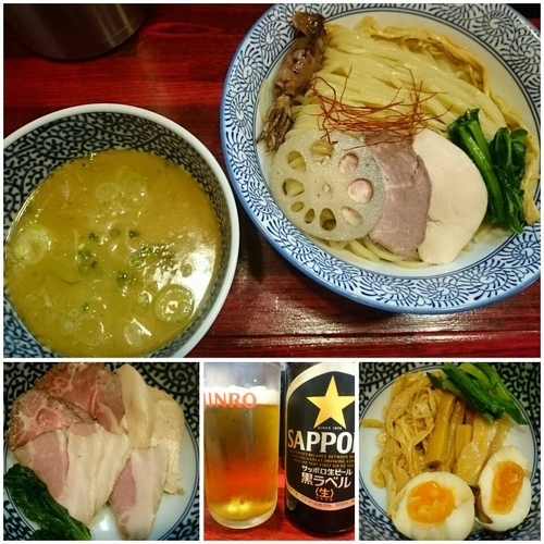 「鯛白湯つけそば￥850＋チャーシュー盛合わせ￥300 他」@麺処 善龍の写真