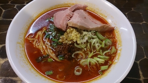 「【限定】辛麺 (半ライス付き) + 窯焼豚」@特級鶏蕎麦 龍介の写真
