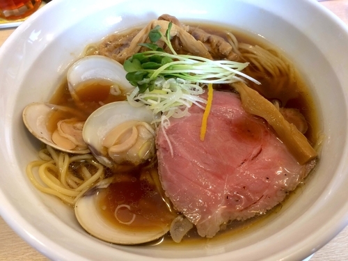 「蛤醤油そば（850円）」@麺屋壱心の写真