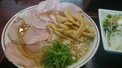 「高井田風中華そば」@麺鶏 宮崎郷土料理どぎゃん 立売堀店の写真