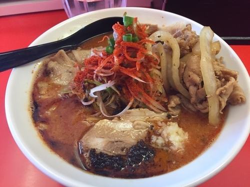 「辛口ガチ味噌肉そば」@辛口肉ソバ ひるドラ 日本橋店の写真