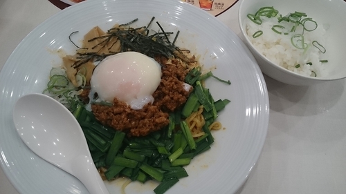 「ピリ辛ミンチの台湾まぜそば」@バーミヤン みなとみらい店の写真