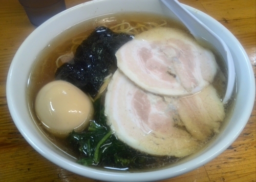 「正油あっさり 700円+味玉 100円+チャーシュー100円」@元祖一条流がんこ 十一代目の写真