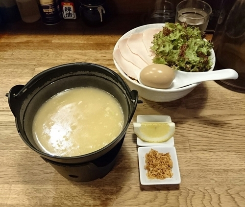 「鶏白湯塩つけ麺 (大盛)」@麺屋時茂の写真
