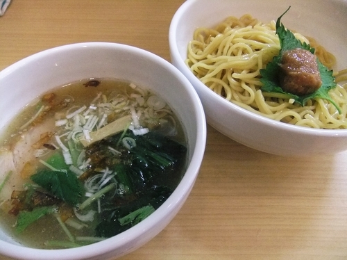 「梅塩つけめん（880円）」@麺屋 ゆうなぎの写真