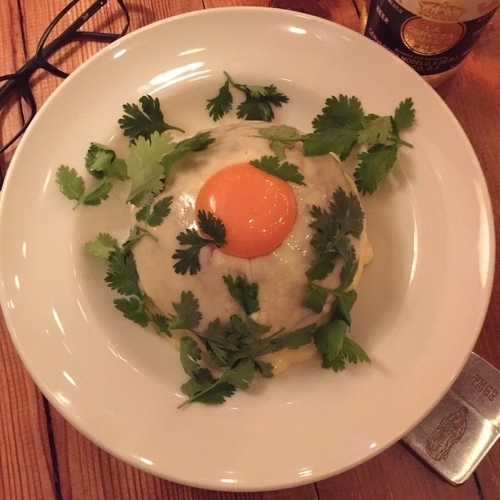 「チーズキーマカレー+パクチー」@MOKUBAZAの写真