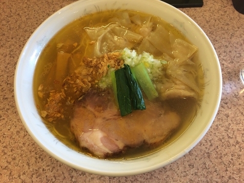 「塩ワンタン麺」@ラー麺専門店 こしがやの写真