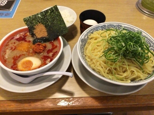 「赤肉そばつけめん ￥９１８」@源蔵ラーメン 青戸店の写真
