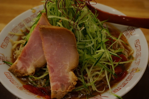 「冷やし中華（夏限定）＋大盛り無料」@麺や 七彩 八丁堀店の写真