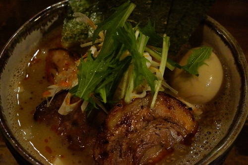 「なな蓮のみそそば＋特製」@日本橋 製麺庵 なな蓮の写真