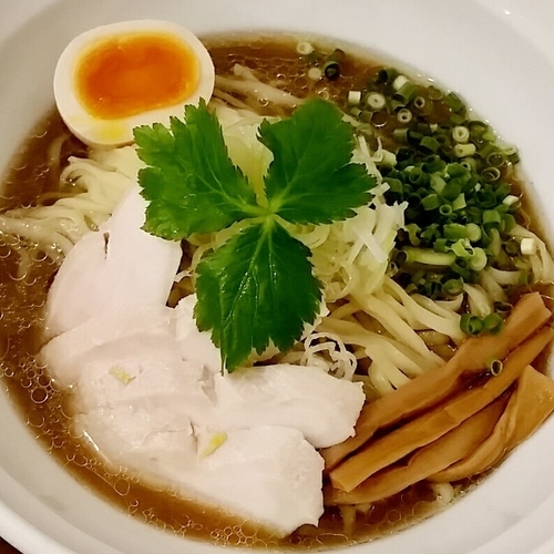 「冷たい煮干し ８００円＋冷たい煮干し飯 １５０円」@麺処 はいからの写真