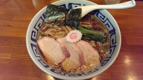 「中華そば、大盛」@手打ち中華そば 竹の助の写真