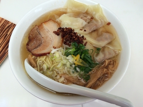 「ワンタン麺 大盛り」@鬼そば 藤谷の写真