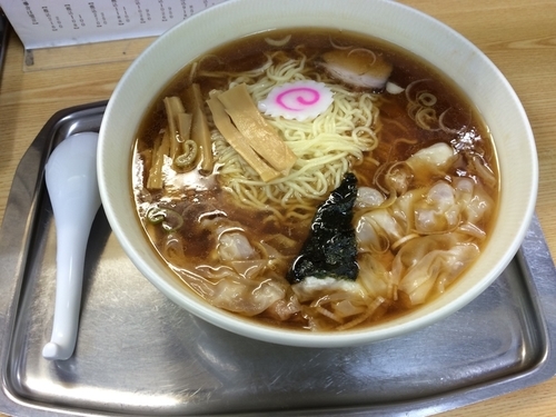 「ワンタン麺 大盛り」@一ノ割大勝軒の写真