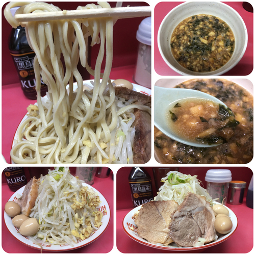 「【限定】りんごとあおさのりのつけ麺¥650+¥100」@ラーメン二郎 大宮店の写真