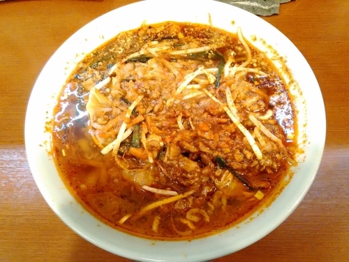 「武蔵家×琉球湯麺831コラボ 激辛あんかけ台湾麺」@武蔵家 沖縄本店の写真