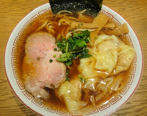 「わんたんめん（手もみ麺）」@中華そば 二階堂の写真