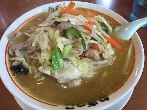 「野菜カレーラーメン 720円」@ラーメンねぎっこ 北福島店の写真