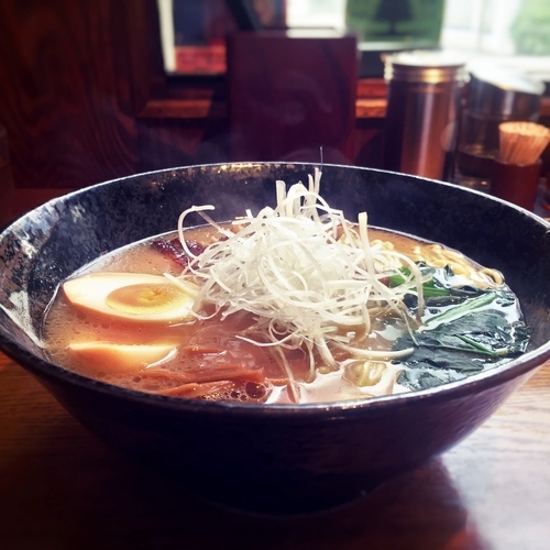 「白湯しょうゆ味玉らーめん」@麺処 鳴神の写真