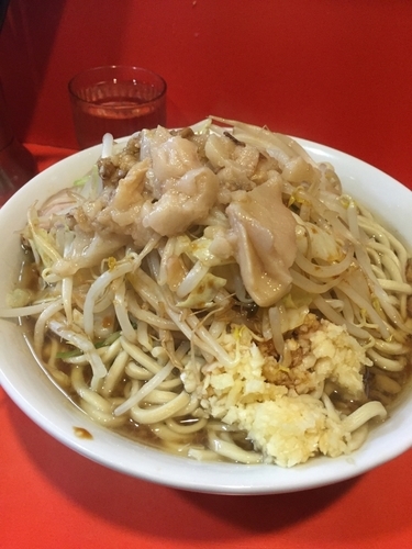 「小 ニンニク カラメ あぶら少し」@ラーメン二郎 仙川店の写真