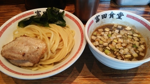 「つけそば中 太麺」@松戸中華そば 富田食堂の写真