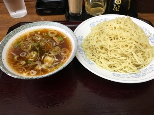 「つけそば(正油たれ) ¥550 + P¥200」@萬栄軒の写真