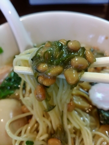 「【限定】鯛冷やしキャノンボール(納豆・メカブ入り)850円」@おおぜき中華そば店の写真