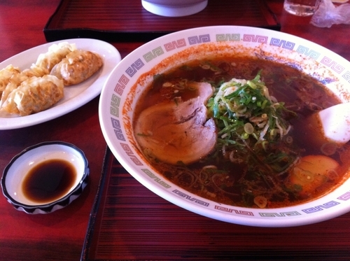 「ラーメン(激辛)」@中華そば らいんの写真