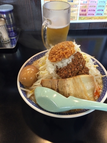 「うま辛麺味玉魚粉」@雅狼の写真