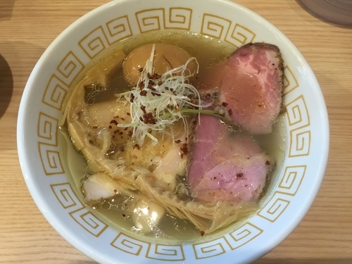 「特製塩らぁ麺(1000円)+ちいさいごはん(100円)」@中村麺三郎商店の写真