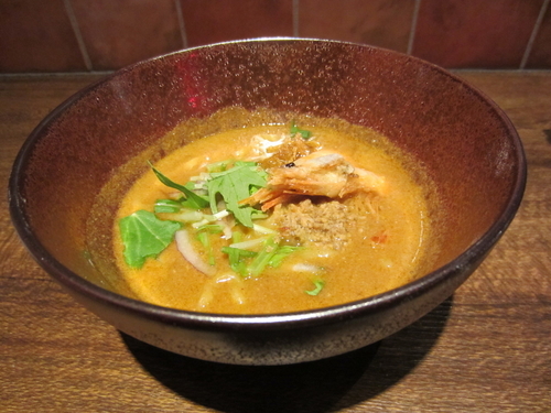 「〆の海老ラーメン　７５０円」@Shrimp Gardenの写真