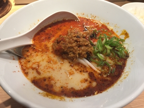 「一風堂からか麺(八辛カタメ)＋ライス」@博多一風堂 五反田東口店の写真