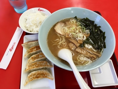 「中華ラーメン¥630+サービスセット¥170」@くるまやラーメン 保谷新町店の写真